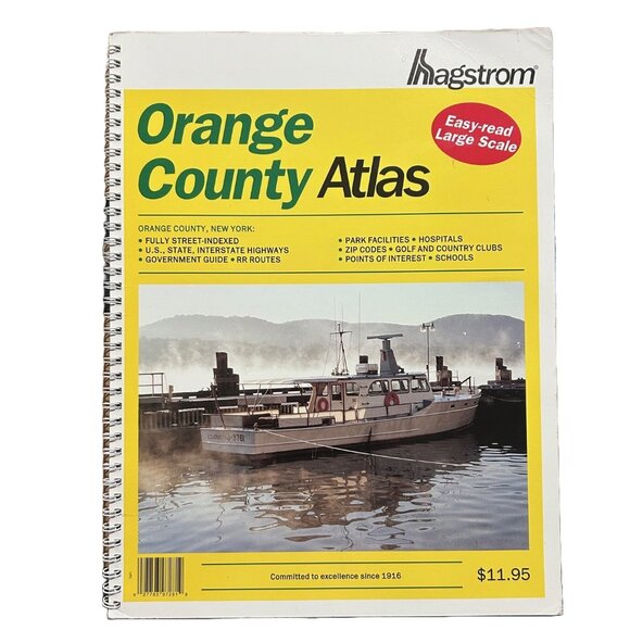 Hagstrom Orange County, New York Atlas, 1996